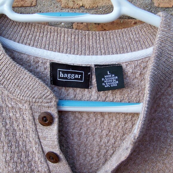 Haggar Men's Brown Sweater, Size L - Picture 3 of 4